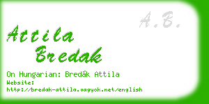 attila bredak business card